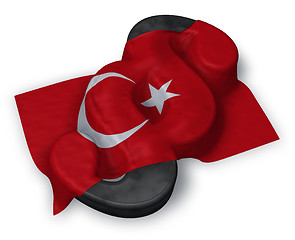 Image showing paragraph symbol and turkey flag - 3d rendering