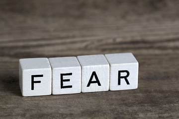 Image showing Fear, written in cubes