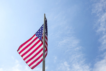 Image showing Flag of United States on a flagpole