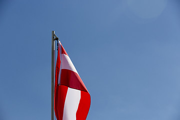 Image showing National flag of Austria on a flagpole