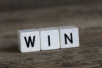 Image showing Win, written in cubes