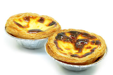 Image showing Typical Portuguese custard pies