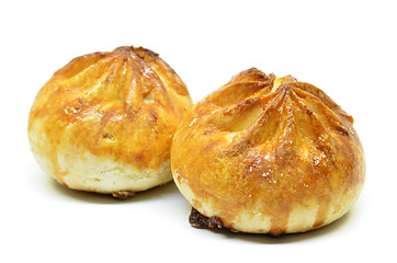 Image showing Crispy BBQ roasted chicken buns