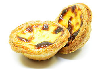 Image showing Typical Portuguese custard pies