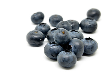 Image showing Tasty blueberries isolated