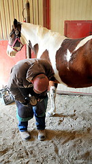 Image showing Male farrier.