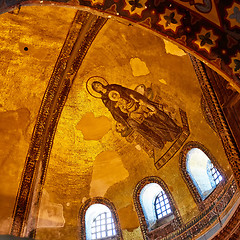 Image showing The interior of Hagia Sophia, Ayasofya, Istanbul, Turkey.