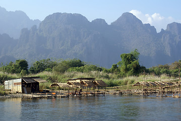 Image showing River and mountain