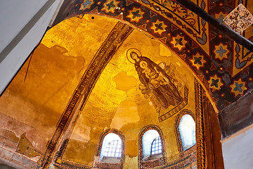 Image showing The interior of Hagia Sophia, Ayasofya, Istanbul, Turkey.