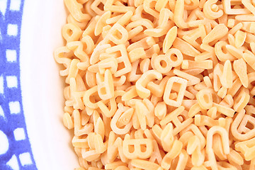 Image showing alphabet pasta as nice background