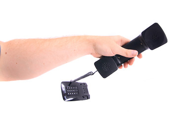 Image showing telephone in the hand