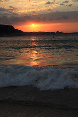 Image showing bulgarian sea sunset