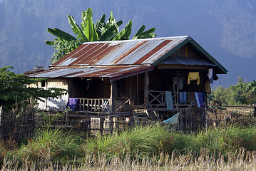 Image showing House in village, North Laos