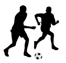 Image showing Young soccer players