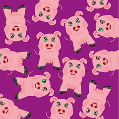 Image showing Cartoon animal piglet