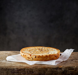 Image showing freshly grilled half bread 