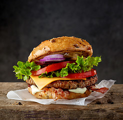 Image showing fresh tasty burger 