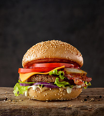 Image showing fresh tasty burger 