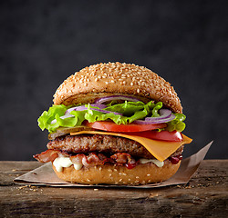 Image showing fresh tasty burger 