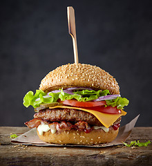 Image showing fresh tasty burger 