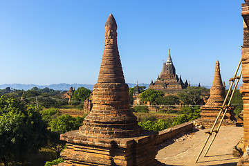 Image showing Bagan buddha tower at day