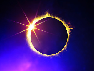 Image showing eclipse of the Sun