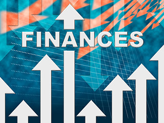 Image showing Finances Graph Means Profit Commerce And Figures