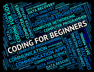 Image showing Coding For Beginners Shows New Girl And Apprentice