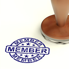 Image showing Member Stamp Showing Membership Registration And Subscribing