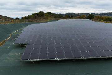 Image showing Solar panel farm