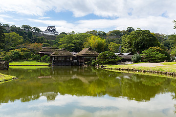 Image showing Nagahama Castle and garden