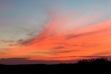 Image showing Sunset Clouds across Sussex