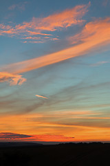 Image showing Sunset Sky in Sussex