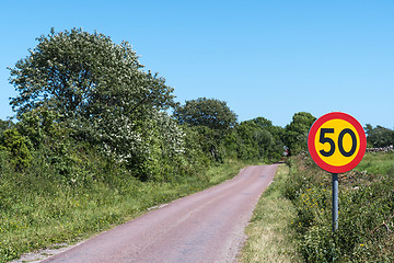 Image showing Speed limit traffic sign