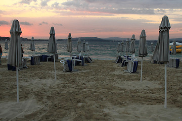 Image showing bulgarian sea sunset