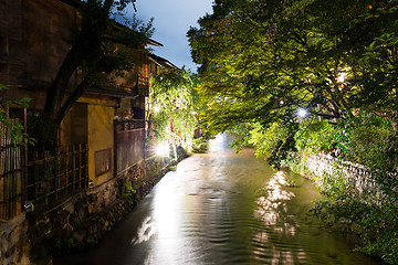 Image showing Gion in Kyoto at night