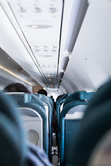 Image showing Inside the airplane