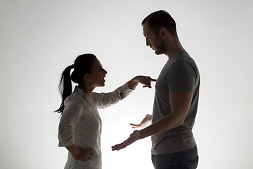 Image showing angry couple having argument