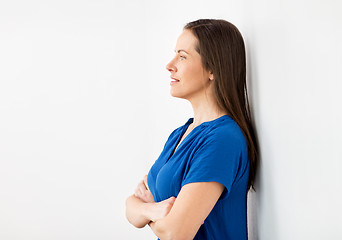 Image showing happy smiling middle aged woman