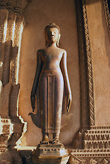 Image showing Buddha and wall
