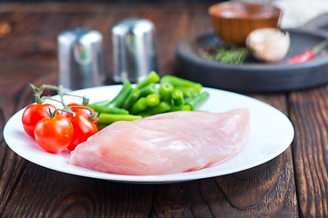 Image showing chicken fillet with vegetables