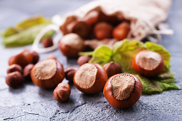 Image showing hazelnuts