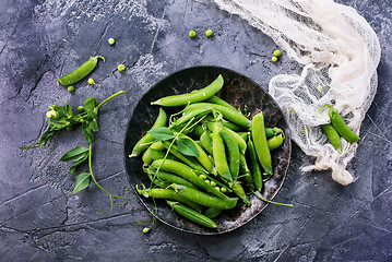 Image showing green peas