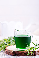 Image showing estragon drink shot 