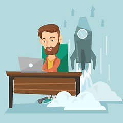 Image showing Business start up vector illustration.