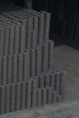 Image showing Blocks of charcoal