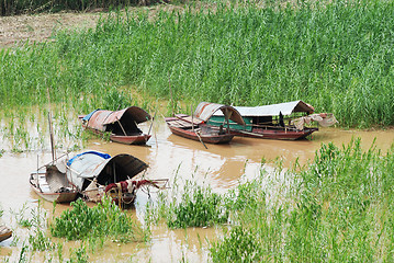 Image showing Boats in Vietnam