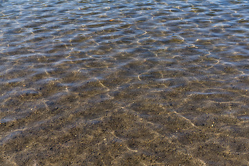 Image showing Water wave on water pond