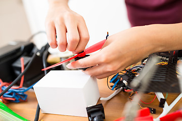 Image showing Installation of drone