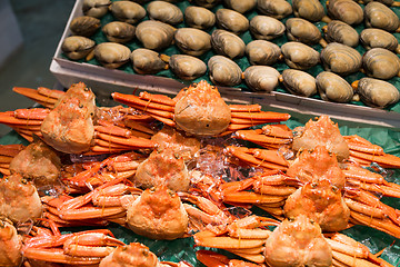 Image showing Seafood sell in fish market